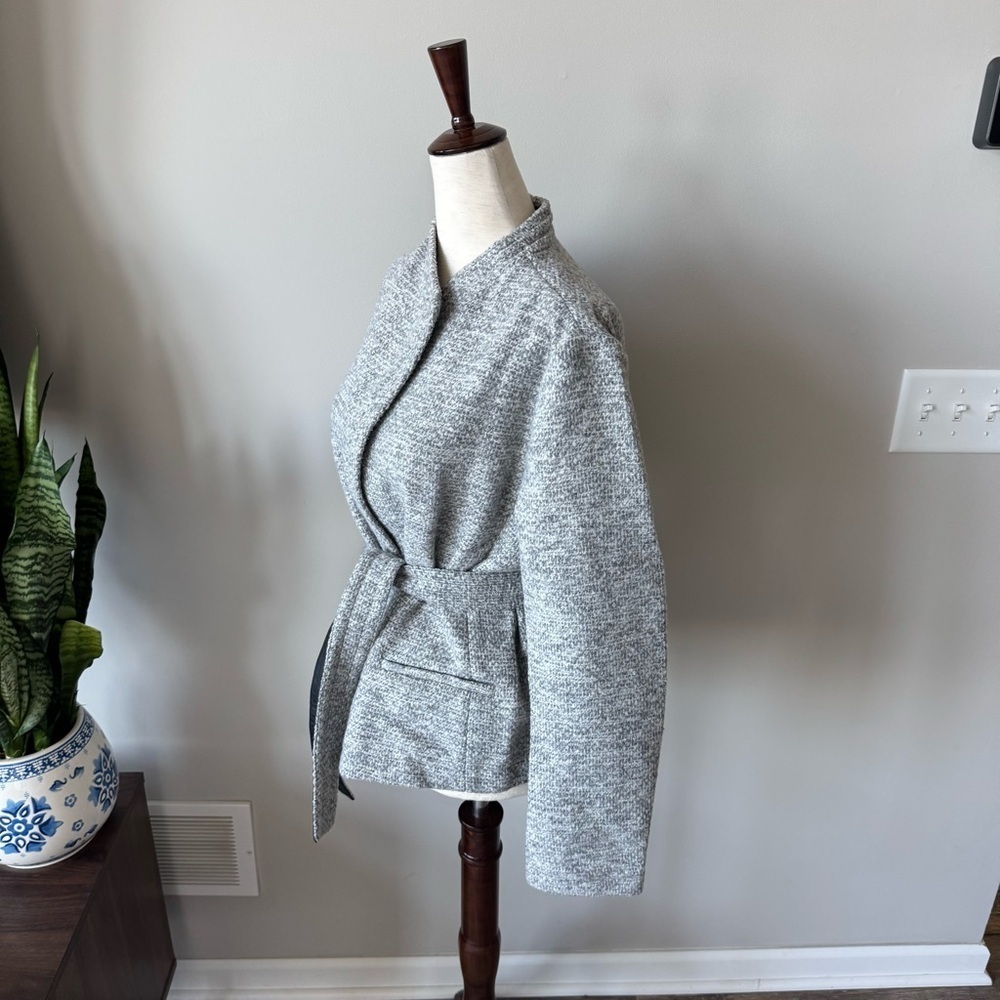 Banana Republic Gray Belted Blazer Jacket - Picture 10 of 11